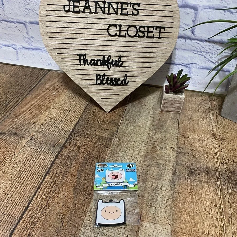 Adventure Time with Finn and Jake Finn Head Keychain ~ Officially Licensed